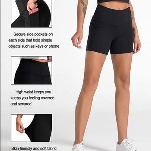 High Waist Women’s Running biking Shorts